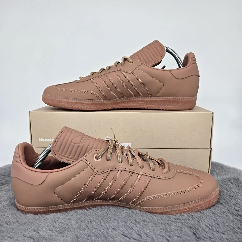New adidas Pharrell x Samba Human Race 'Terracotta' Men's Shoes Size 9.5